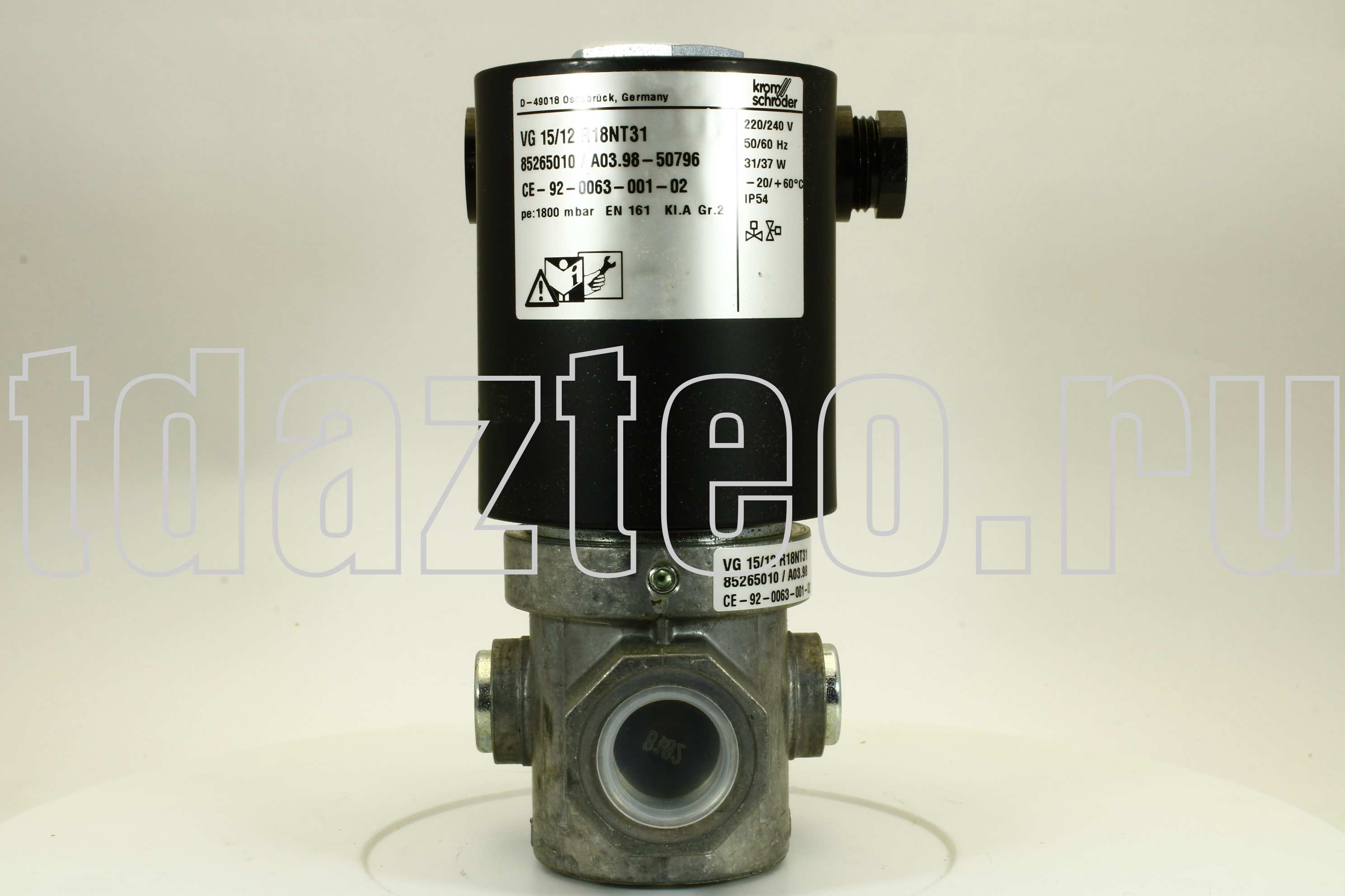 Газовый электромагнитный клапан Kromschroder VG 15/12 R18NT31 (85265010)
