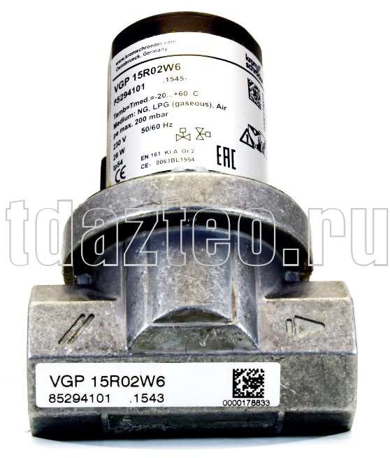 Газовый электромагнитный клапан Kromschroder VGP 15R02TW6 (85294101)