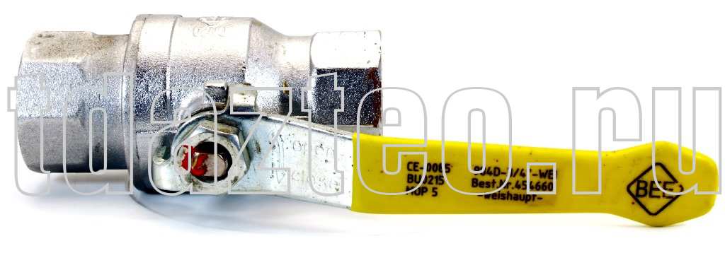 Кран шаровый Weishaupt 984D Rp3 4- PN 40 MOP5 (454660)