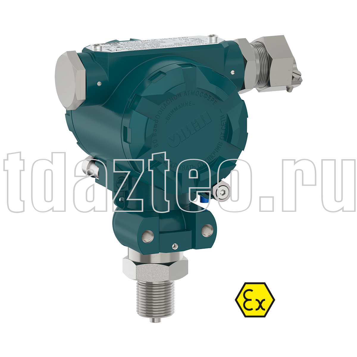 ПД100-ДА0,4-115-0,25-ЕХD модель 1х5-ЕХ взрывозащищенный датчик преобразователь давления 0,01-100,0 МПа повышенной надёжности в полевом корпусе Овен