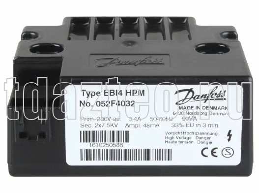 Трансформатор розжига Danfoss EBI4 HPM (052F4032)