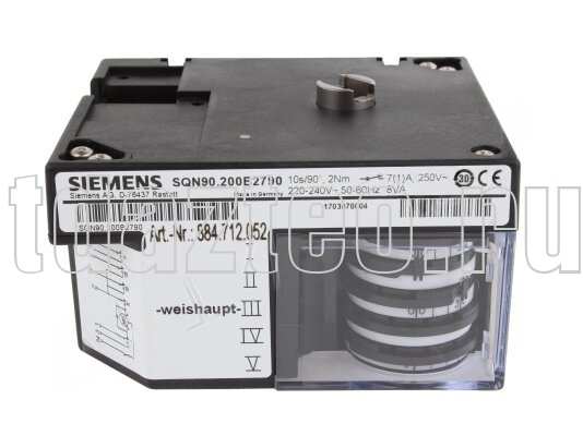 Сервопривод Siemens SQN90.200B2790 арт. 651025-We