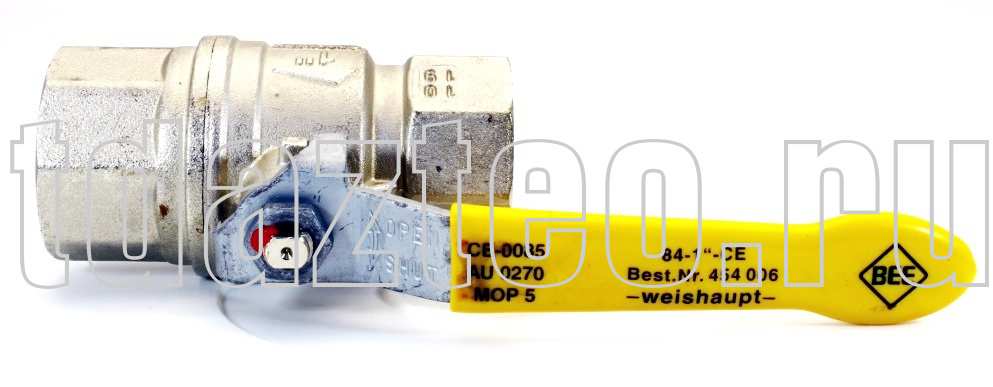 Кран шаровый Weishaupt 84-1- PN 40, DN 25 MOP5 (454006)