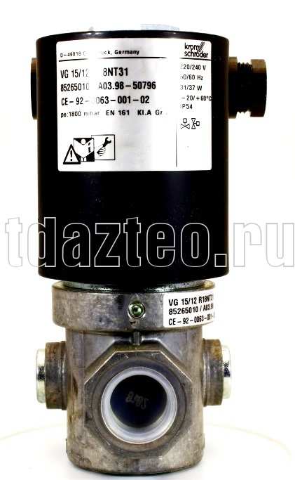 Газовый электромагнитный клапан Kromschroder VG 15/12 R18NT31 (85265010)
