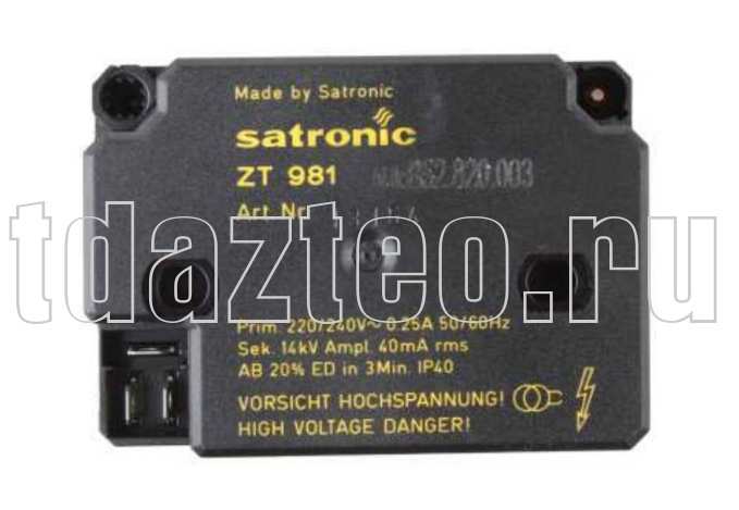 Трансформатор розжига SATRONIC / HONEYWELL ZT 981 (13154)