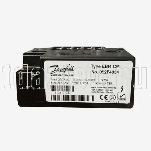 Трансформатор розжига Danfoss EBI4 CM (052F4234)